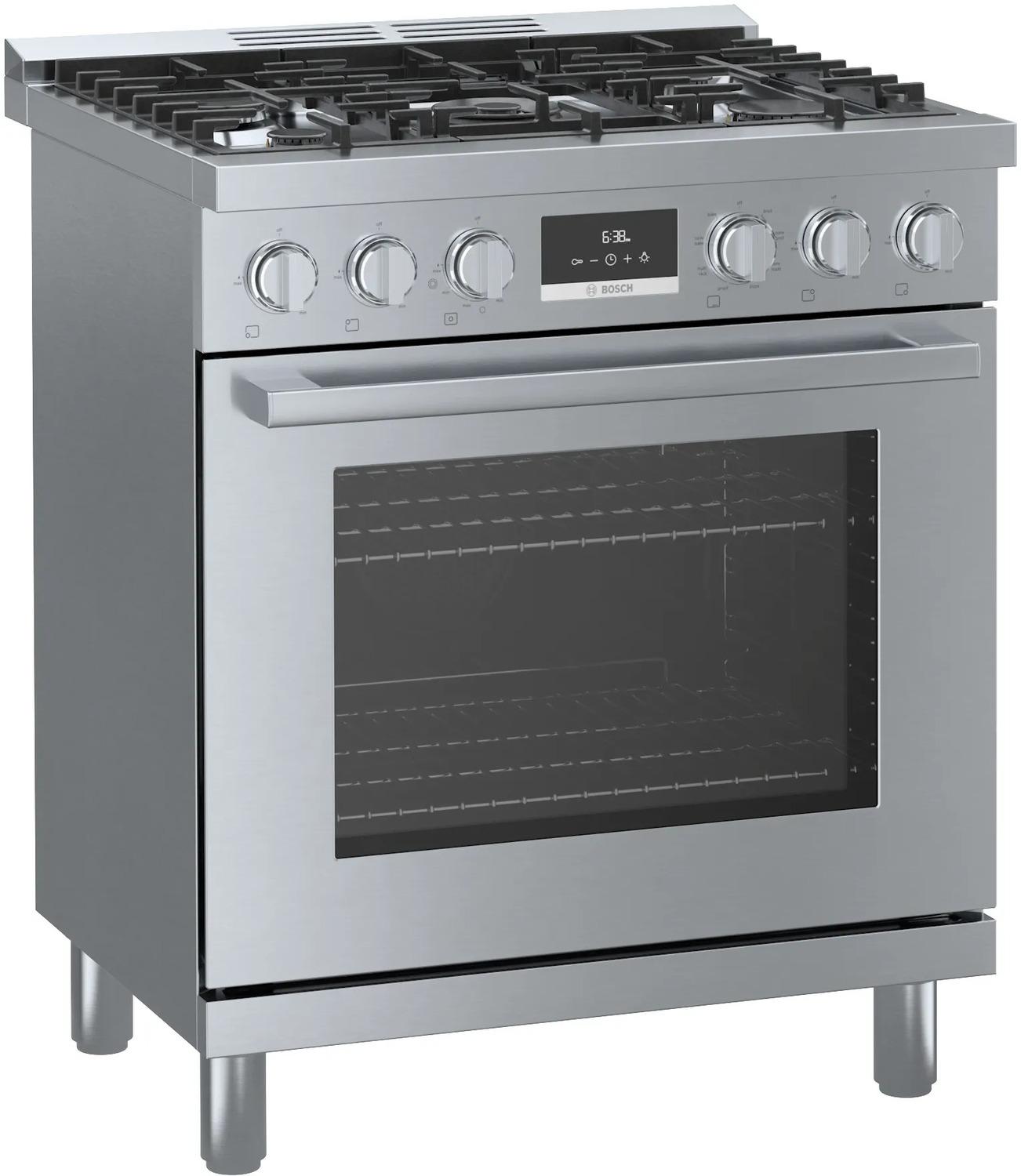 800 Series Dual Fuel Freestanding Range 30" Stainless Steel