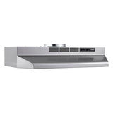 Broan® 24-Inch Convertible Under-Cabinet Range Hood, 230 Max Blower CFM, Stainless Finish