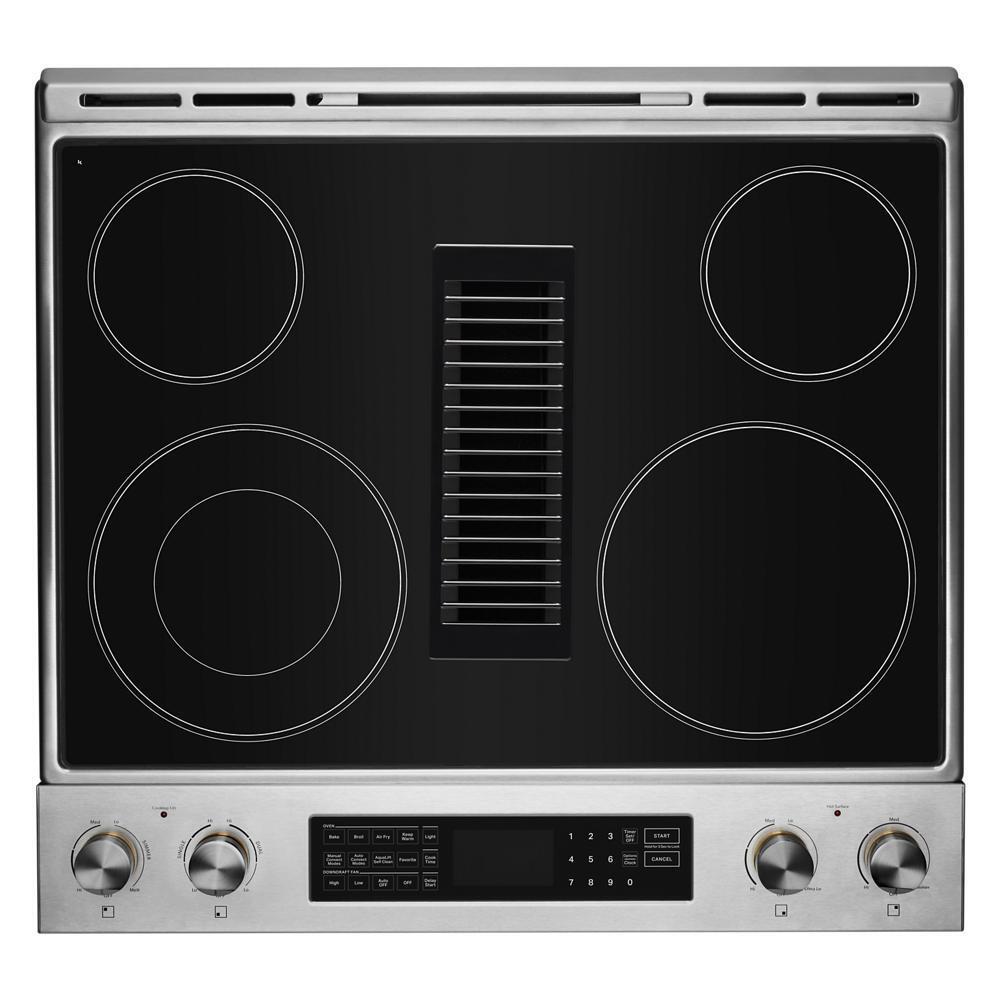 RISE™ 30" ELECTRIC DOWNDRAFT SLIDE-IN RANGE