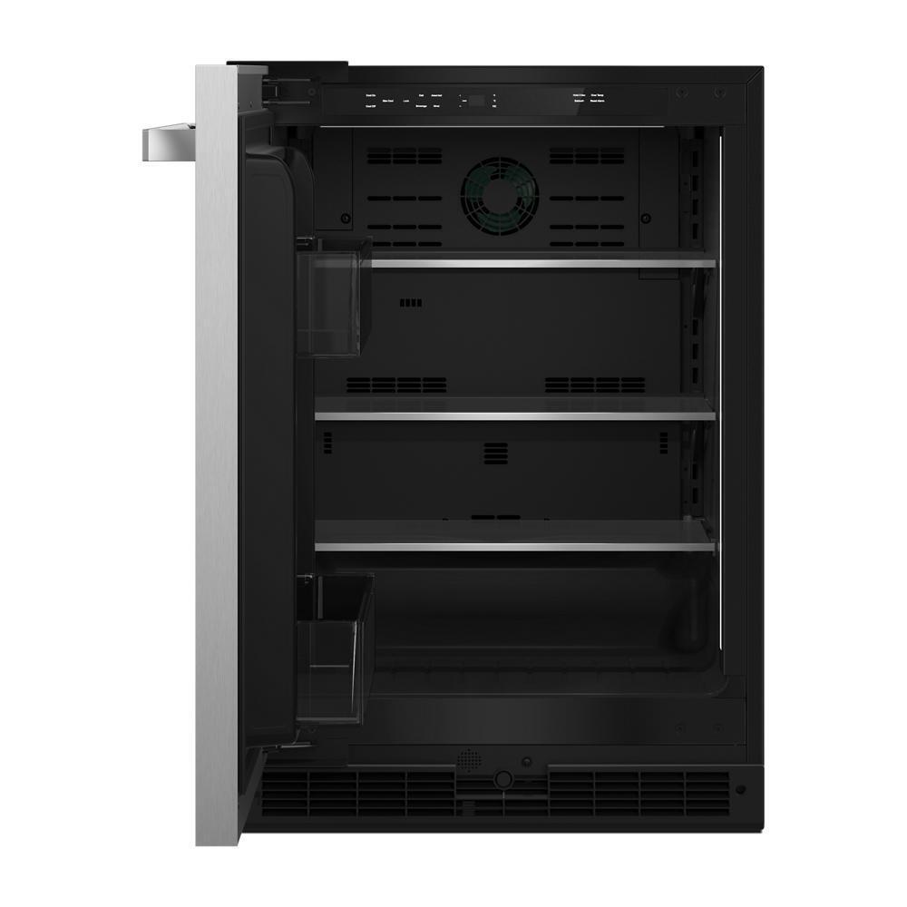 NOIR™ 24" Under Counter Solid Door Refrigerator, Left Swing