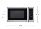 0.9 cu. ft. 900w Sharp Stainless Steel Carousel Countertop Microwave Oven