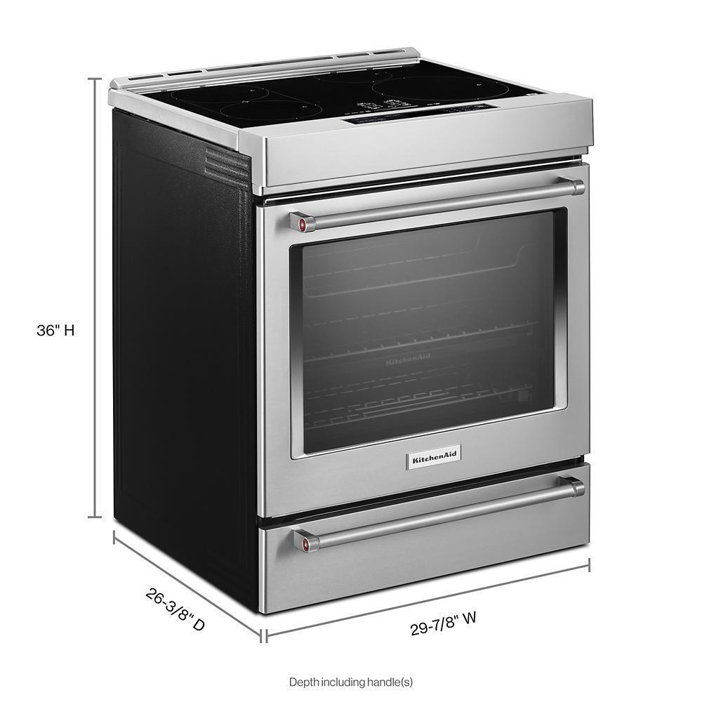 30-Inch 4-Element Induction Slide-In Convection Range with Air Fry