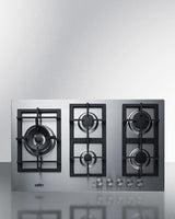 34" Wide 5-burner Gas Cooktop In Stainless Steel