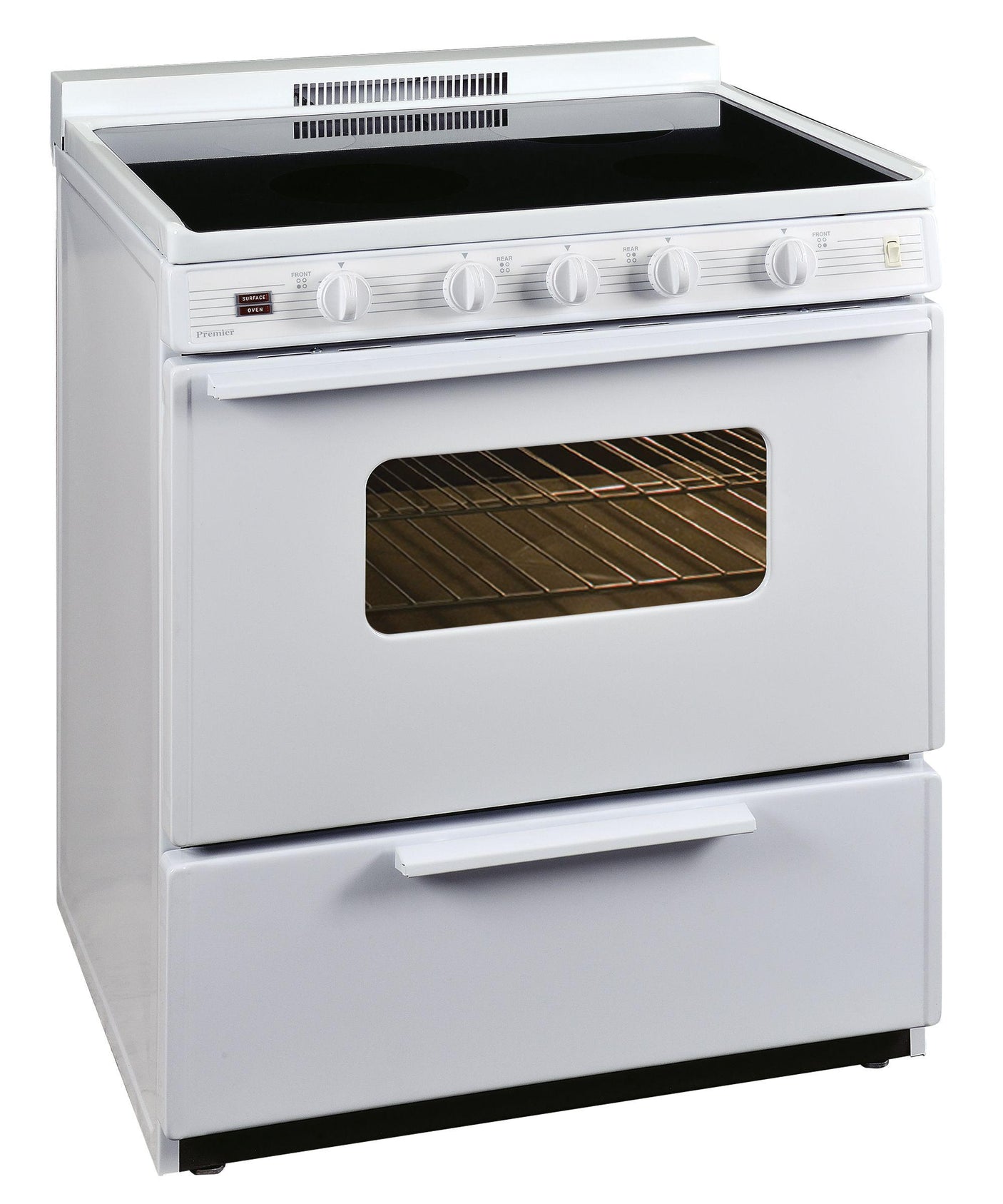 30 in. Freestanding Smooth Top Electric Range in White