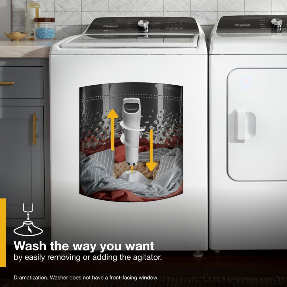 4.7-4.8 Cu. Ft. Top Load Washer with 2 in 1 Removable Agitator