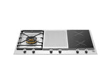 36 Segmented Cooktop 1-burner, 2 induction zones and griddle Stainless Steel