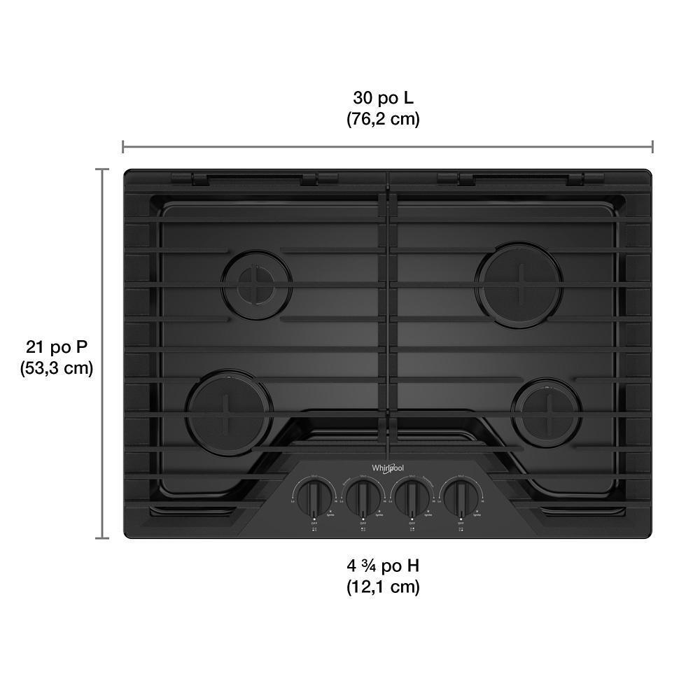 30-inch Gas Cooktop with EZ-2-Lift™ Hinged Cast-Iron Grates