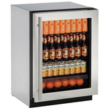 24" Refrigerator With Stainless Frame Finish (115 V/60 Hz Volts /60 Hz Hz)