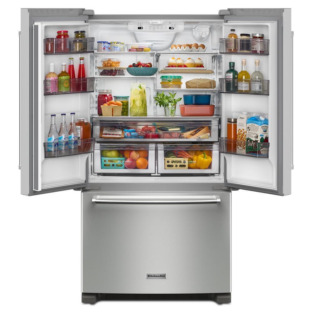 20 cu. ft. 36-Inch Width Counter-Depth French Door Refrigerator with Interior Dispense