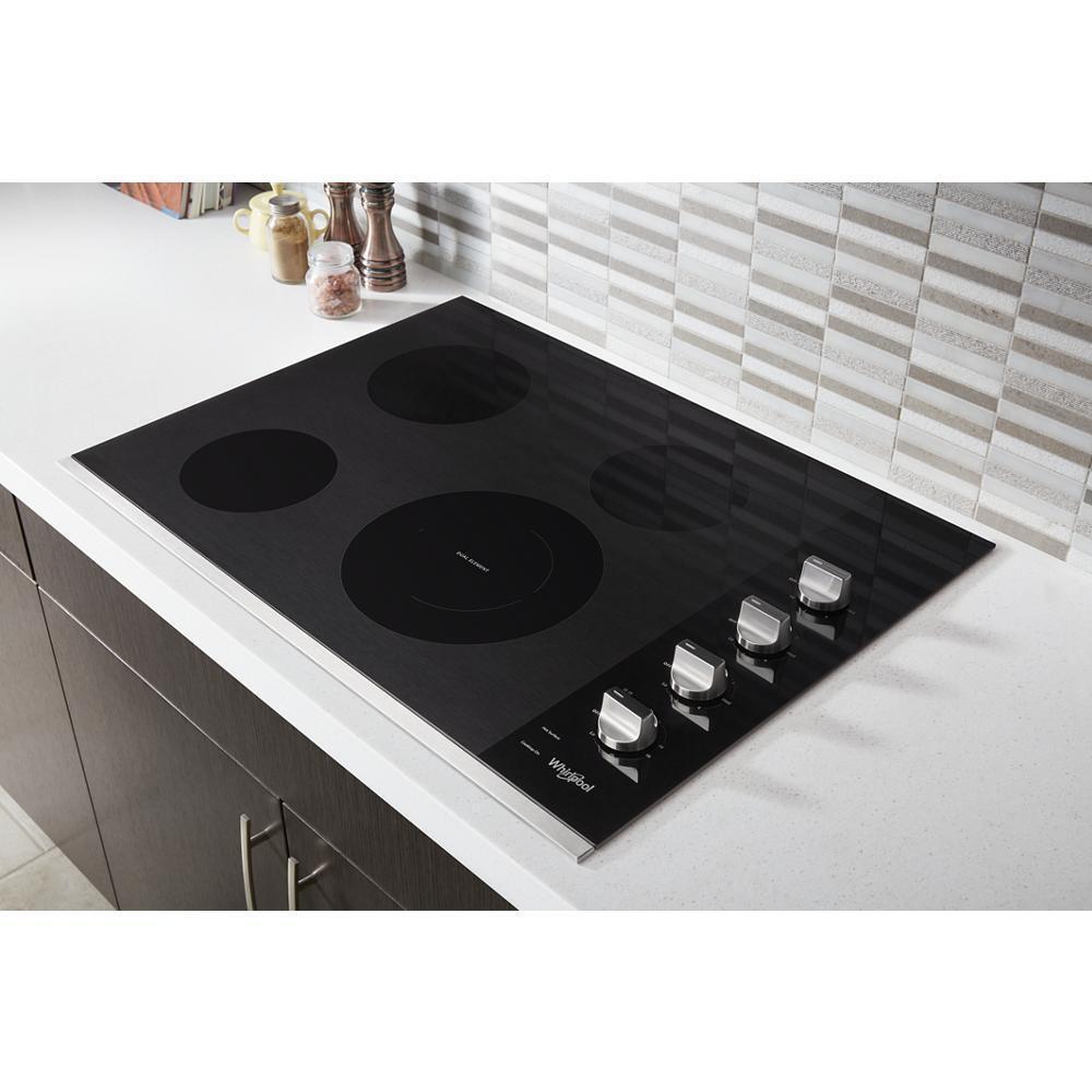 30-inch Electric Ceramic Glass Cooktop with Dual Radiant Element