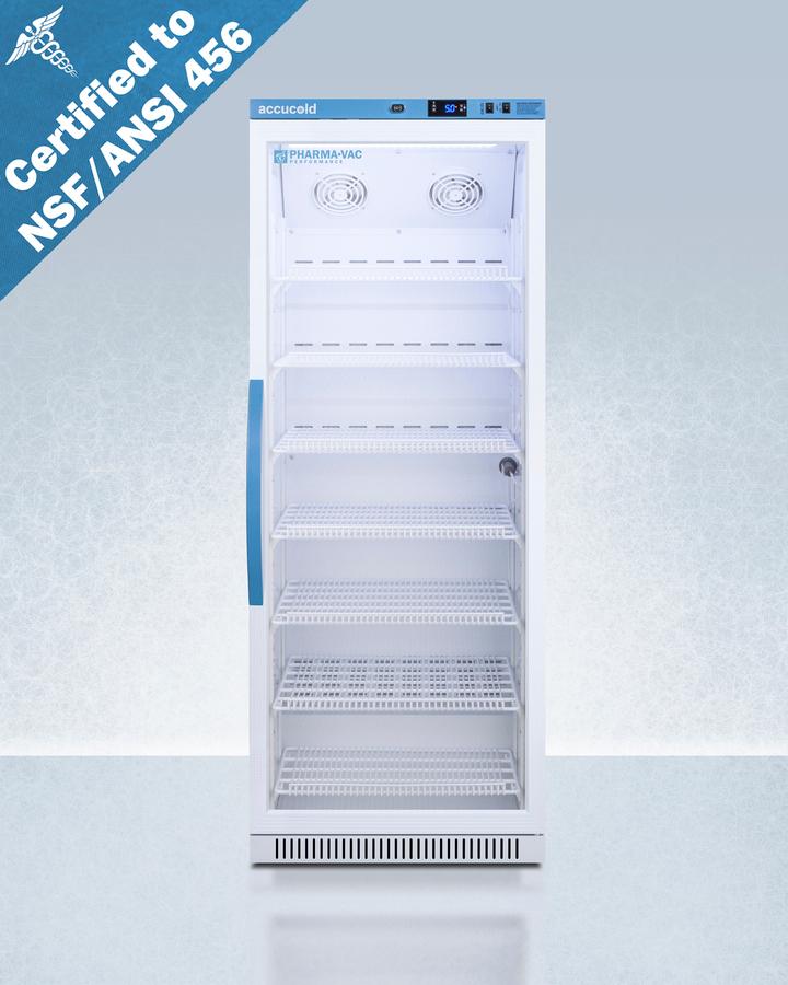 12 CU.FT. Upright Vaccine Refrigerator, Certified To Nsf/ansi 456 Vaccine Storage Standard