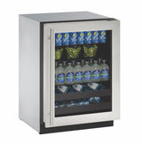 2224bev 24" Beverage Center With Stainless Frame Finish and Field Reversible Door Swing (115 V/60 Hz)