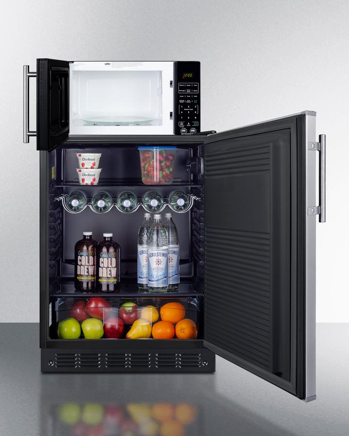 Microwave/refrigerator Combination With Allocator