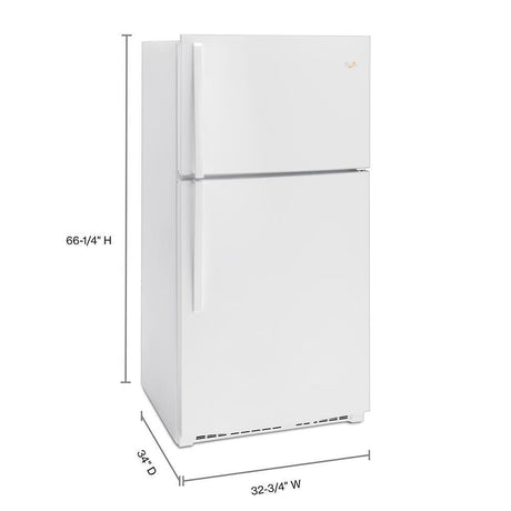 33-inch Wide Top Freezer Refrigerator - 21 cu. ft.