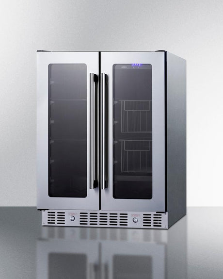 24" Built-in Dual-zone Produce Refrigerator, ADA Compliant