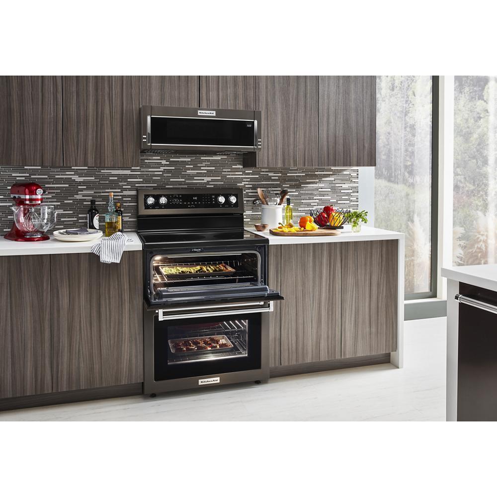 30-Inch 5 Burner Electric Double Oven Convection Range