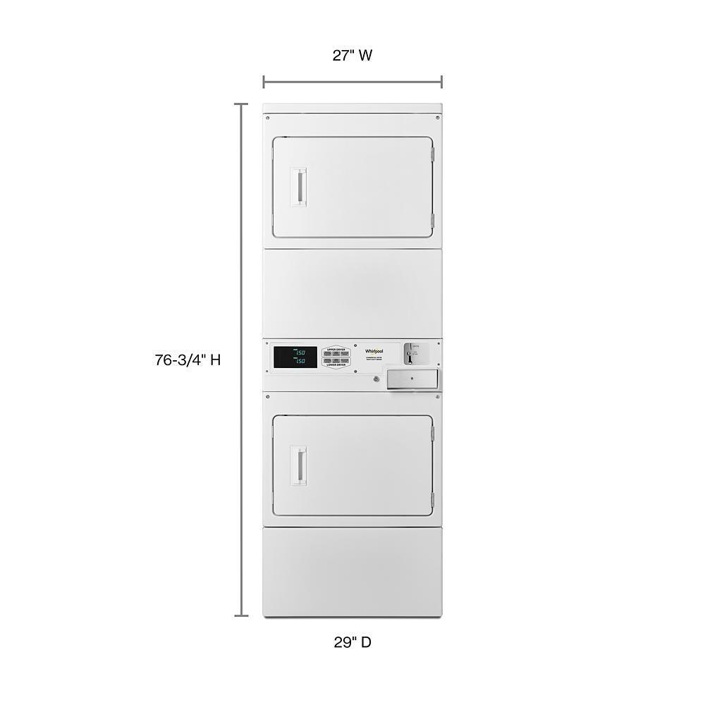 Commercial Electric Stack Dryer, Coin-Drop Equipped