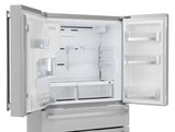 Sharp French 4-Door Counter-Depth Refrigerator with Water Dispenser