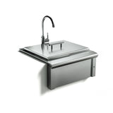 24" SS Apron Sink and Faucet