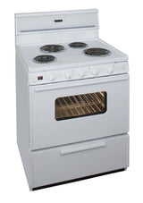 30 in. Freestanding Electric Range in White