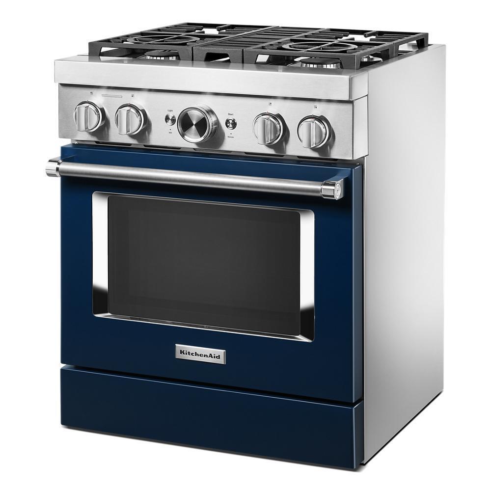 KitchenAid® 30'' Smart Commercial-Style Dual Fuel Range with 4 Burners