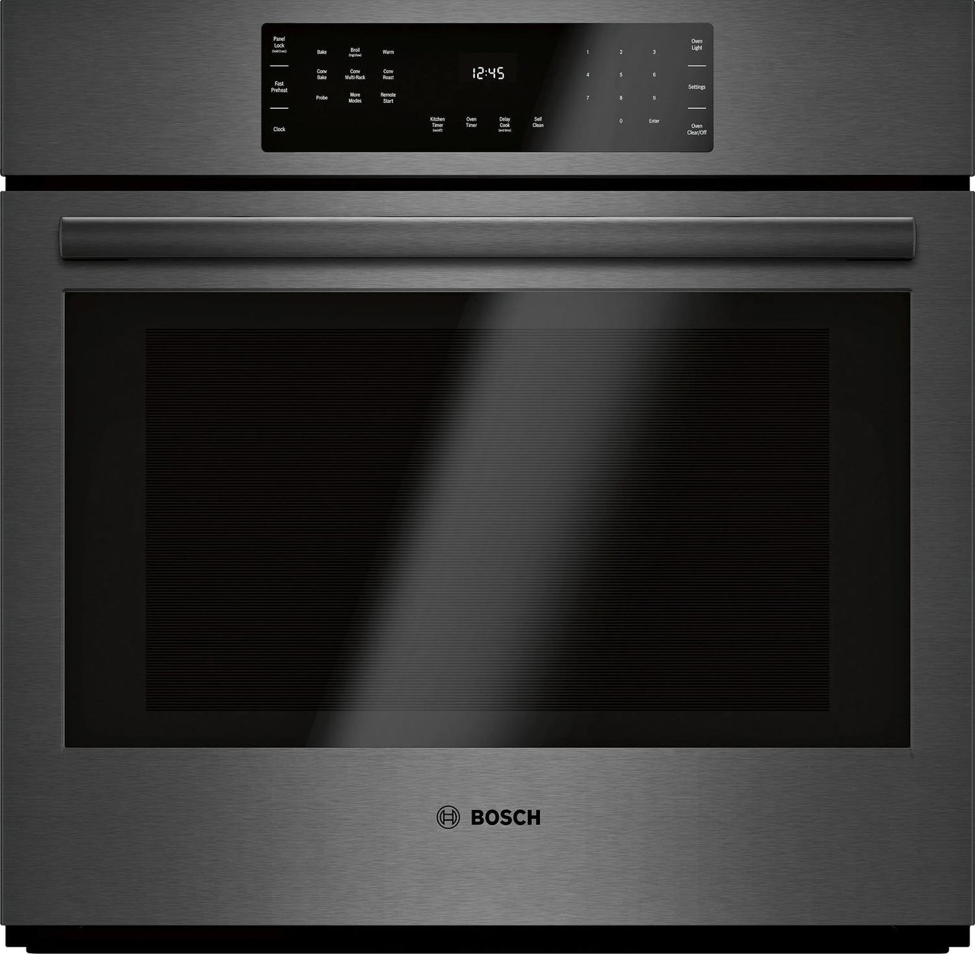 800 Series Single Wall Oven 30" Black Stainless Steel