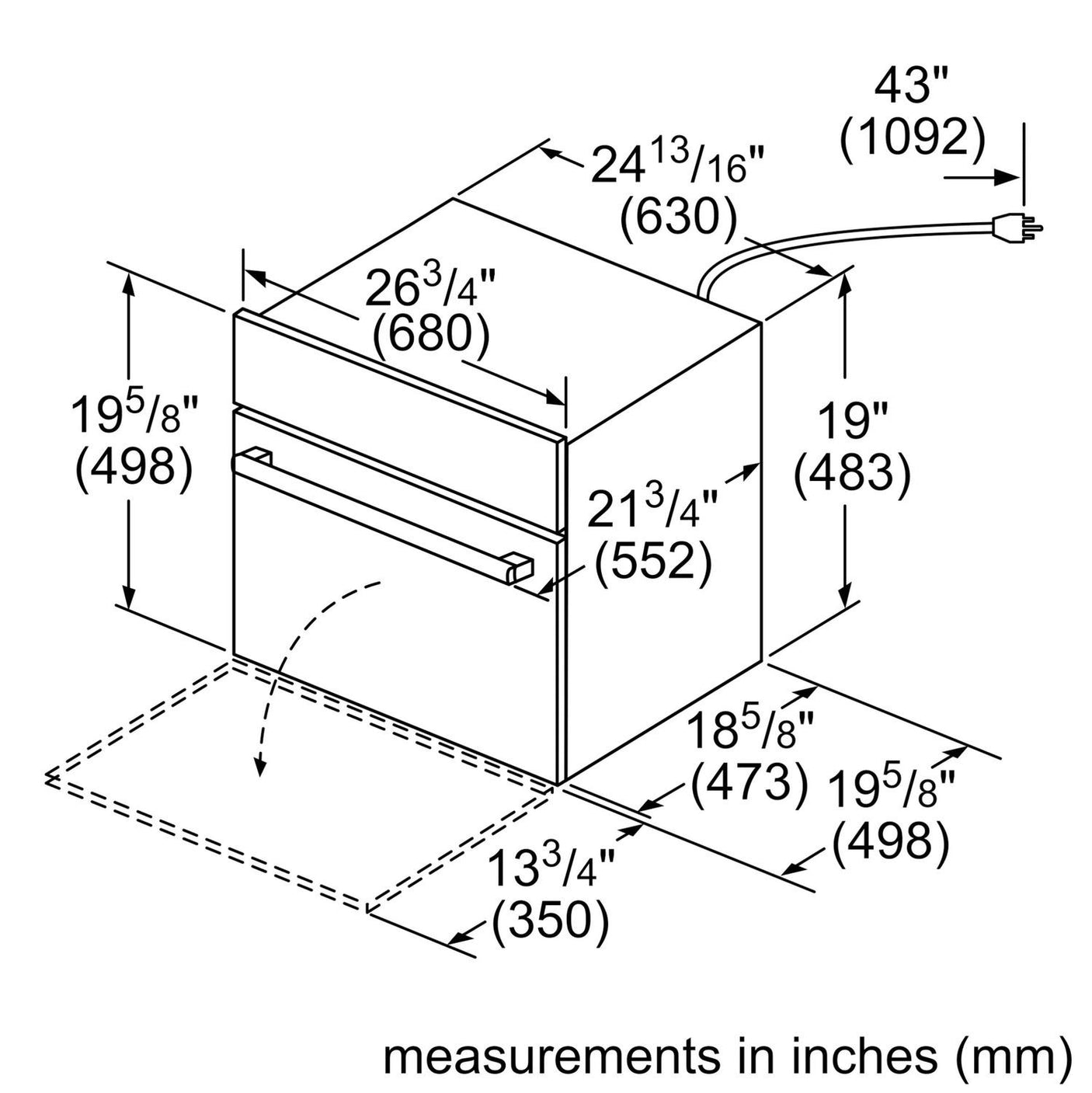 500 Series, 27", Microwave, SS, Drop Down Door