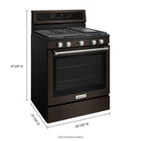 30-Inch 5-Burner Gas Convection Range