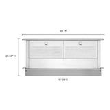 30" Retractable Downdraft System with Interior Blower Motor