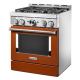 KitchenAid® 30'' Smart Commercial-Style Gas Range with 4 Burners