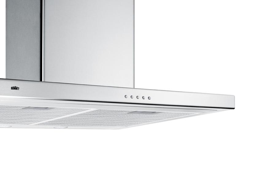 30" Wide Wall-mounted Range Hood, ADA Compliant