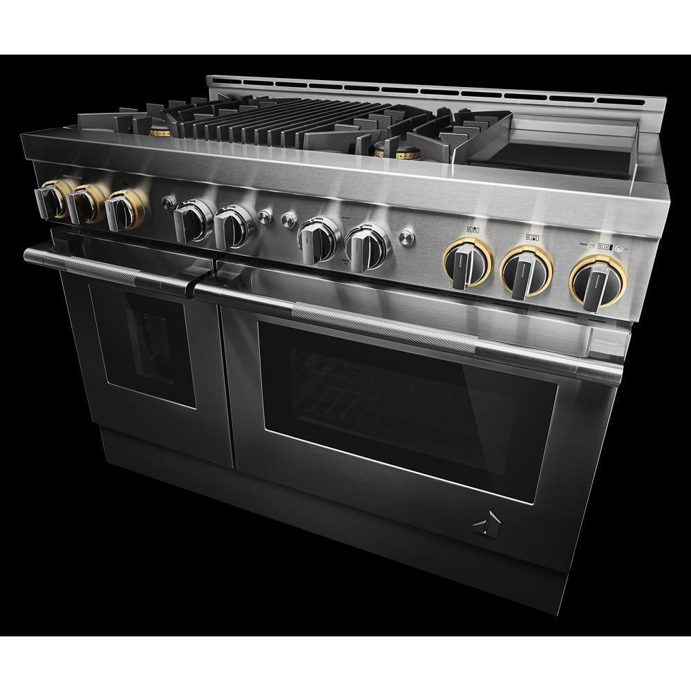 RISE™ 48" Gas Professional-Style Range with Chrome-Infused Griddle and Grill