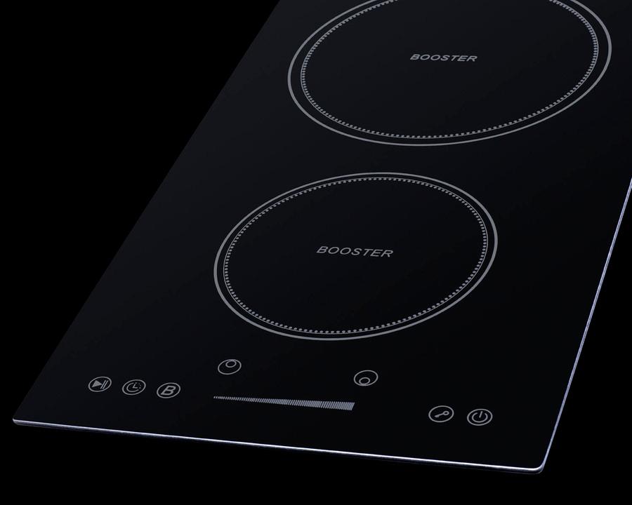 12" Wide 208-240v 2-zone Induction Cooktop