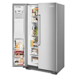 22.6 cu ft. Counter-Depth Side-by-Side Refrigerator with Exterior Ice and Water and PrintShield™ finish