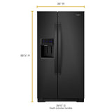 36-inch Wide Counter Depth Side-by-Side Refrigerator - 21 cu. ft.