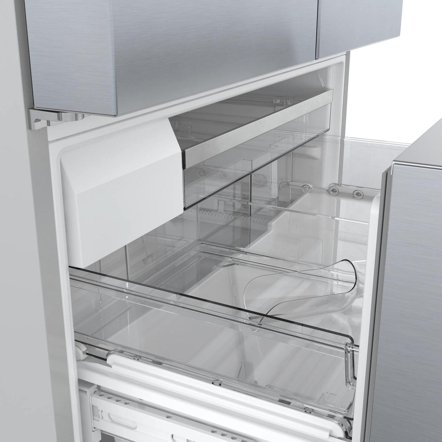 800 Series French Door Bottom Mount Refrigerator 36" Stainless steel (with anti-fingerprint)