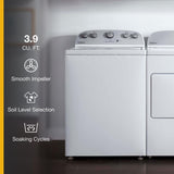 3.9 cu. ft. Top Load Washer with Soaking Cycles, 12 Cycles