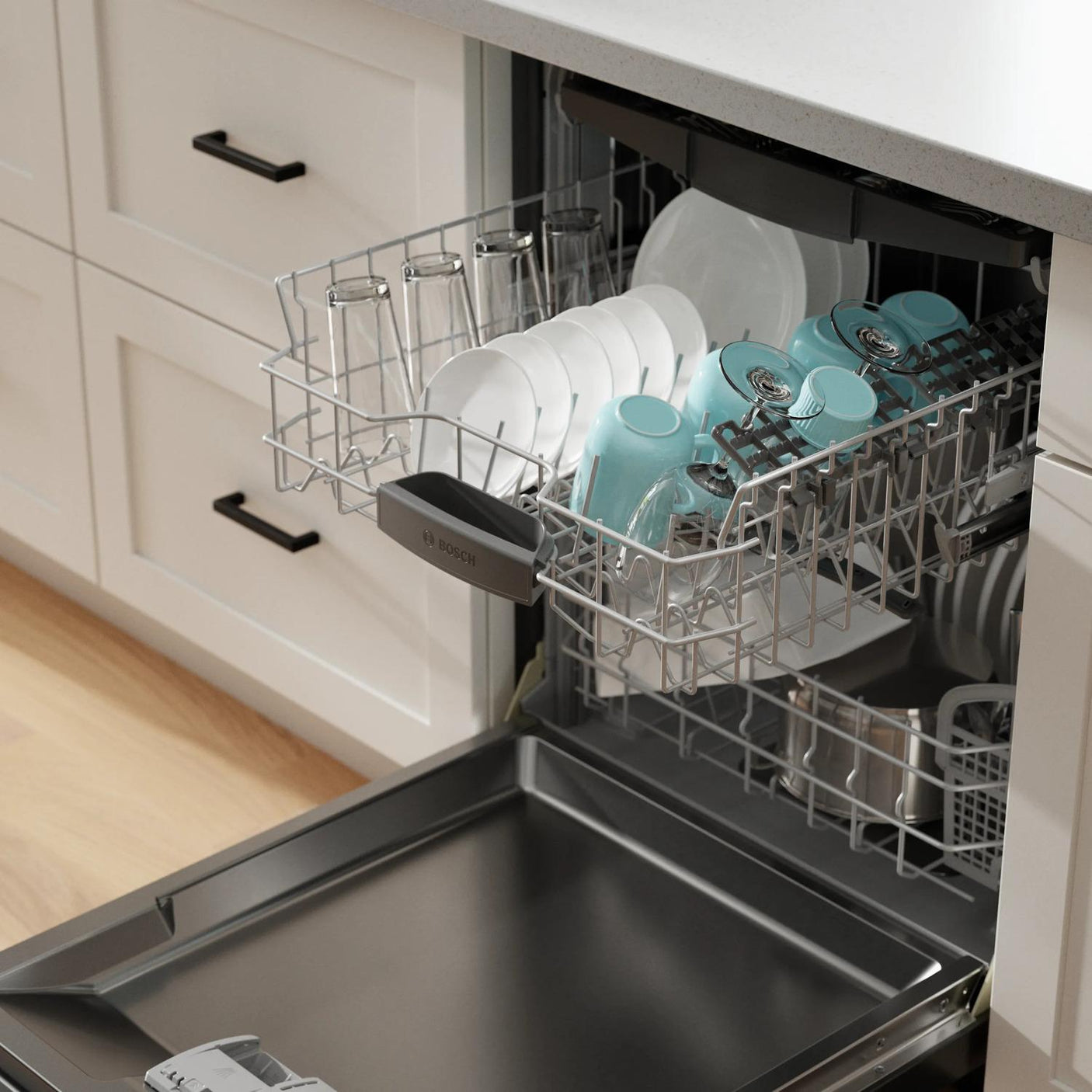 100 Premium Dishwasher 24" Black stainless steel