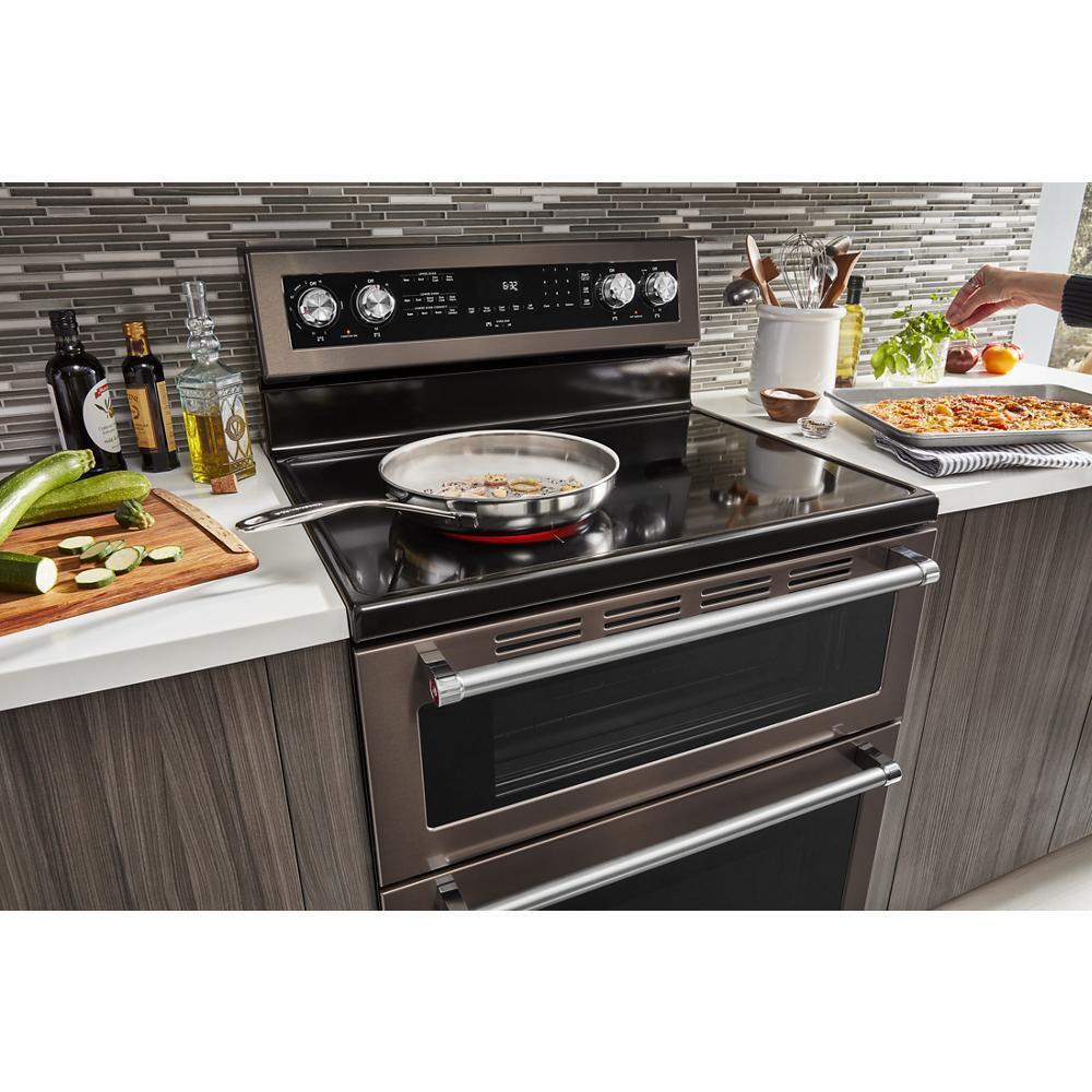 30-Inch 5 Burner Electric Double Oven Convection Range