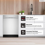 24 in. Slide-In Stainless Steel Hybrid 49 dB Dishwasher