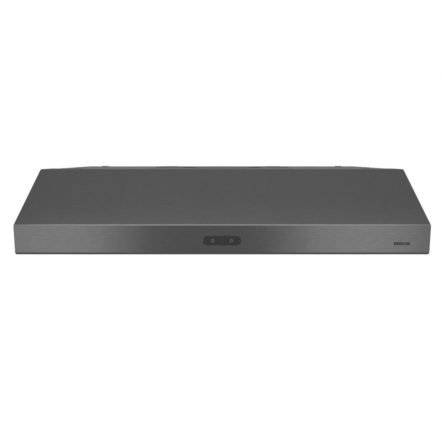 Broan® Glacier 30-Inch Convertible Under-Cabinet Range Hood, 375 Max Blower CFM, Black Stainless Steel