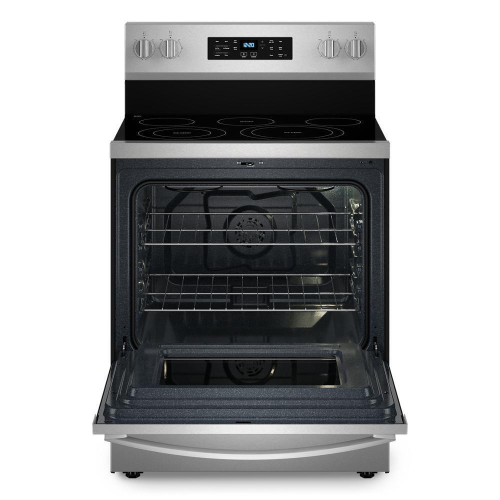 30-inch Energy Star Electric Range with Air Cooking Technology, No Preheat Air Fry and Air Baking and Self Clean