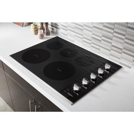 30-inch Electric Ceramic Glass Cooktop with Two Dual Radiant Elements