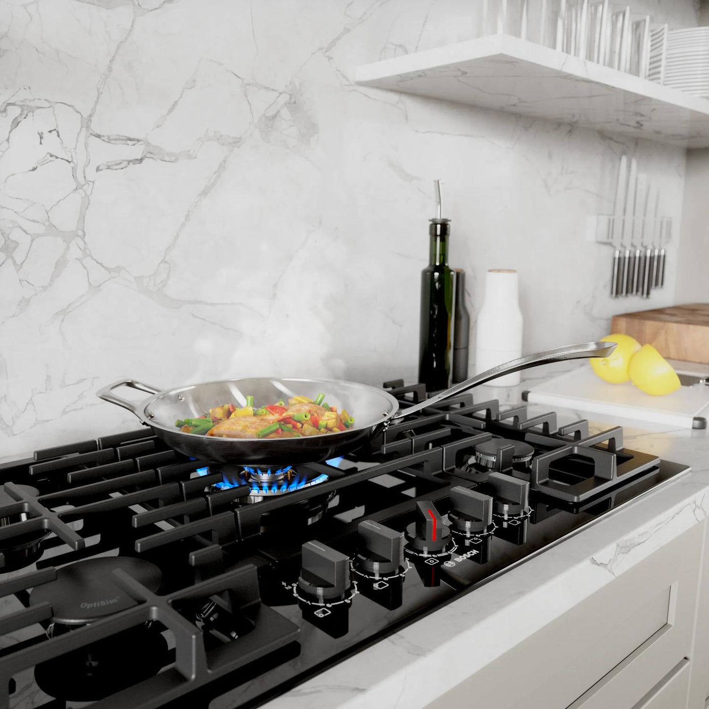 800 Series Gas Cooktop 30" Black