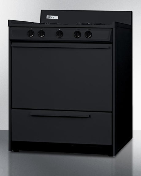 30" Wide Gas Range, Open Burners