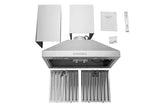 Hauslane  Chef 30-in Convertible Stainless Steel Wall-Mounted Range Hood