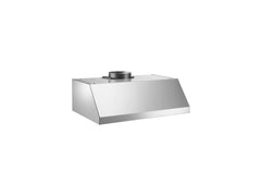 30 Wallmount Canopy Hood, 1 motor CFM 400 Stainless Steel