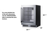 24" Wide Built-in Beverage Center