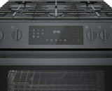 800 Series Gas Slide-in Range 30" Black Stainless Steel