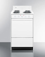 20" Wide Electric Coil Top Range